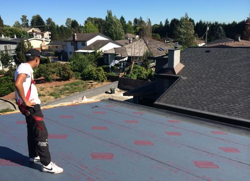 Synthetic Underlayment Asphalt Re-roofing